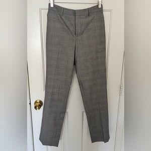 Express Men's Charcoal 33/32  Slim Fit, Stretch Dress Pants